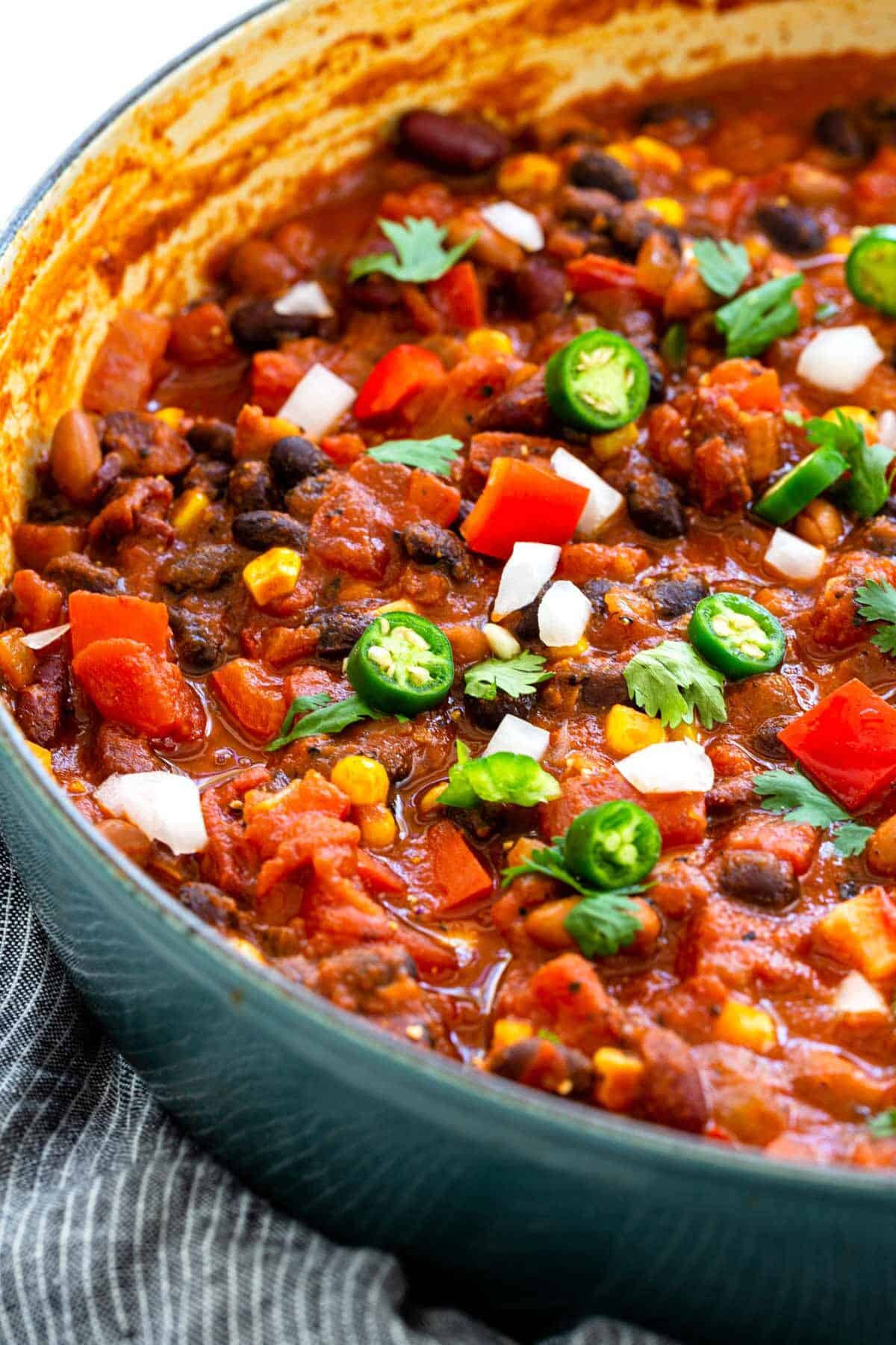 Roma's Cozy Vegetarian Chili